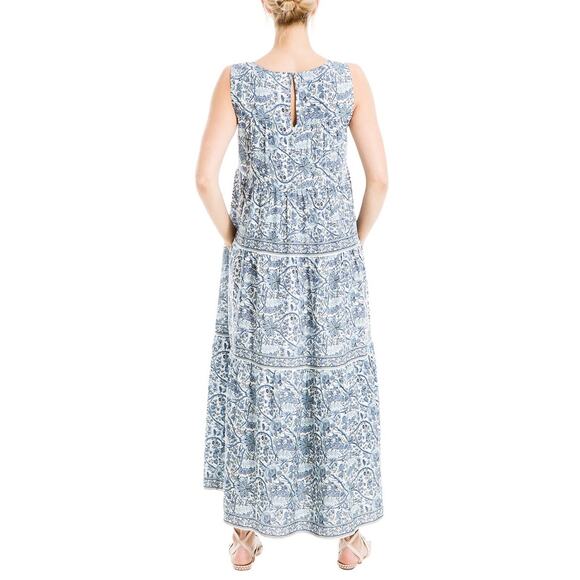 Max Studio Floral Sleeveless Tiered Maxi Dress - Picture 5 of 6